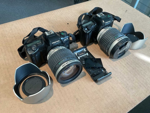Pentax MZ-10 Fotocamera set in tas