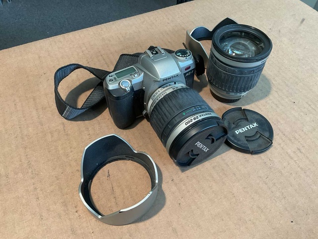 Pentax MZ-7 Fotocamera set in tas
