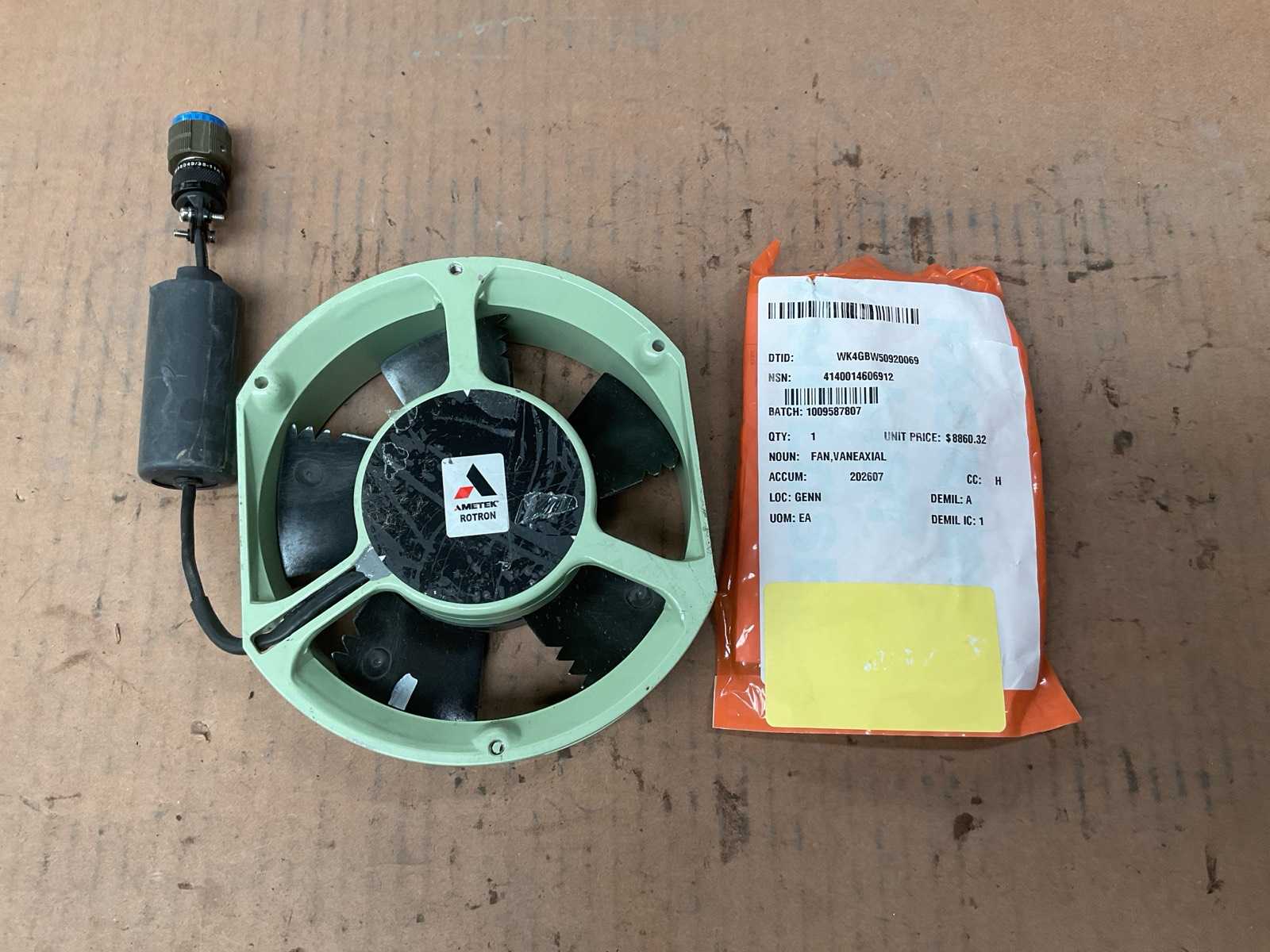 Ametek rotron Vaneaxial fan