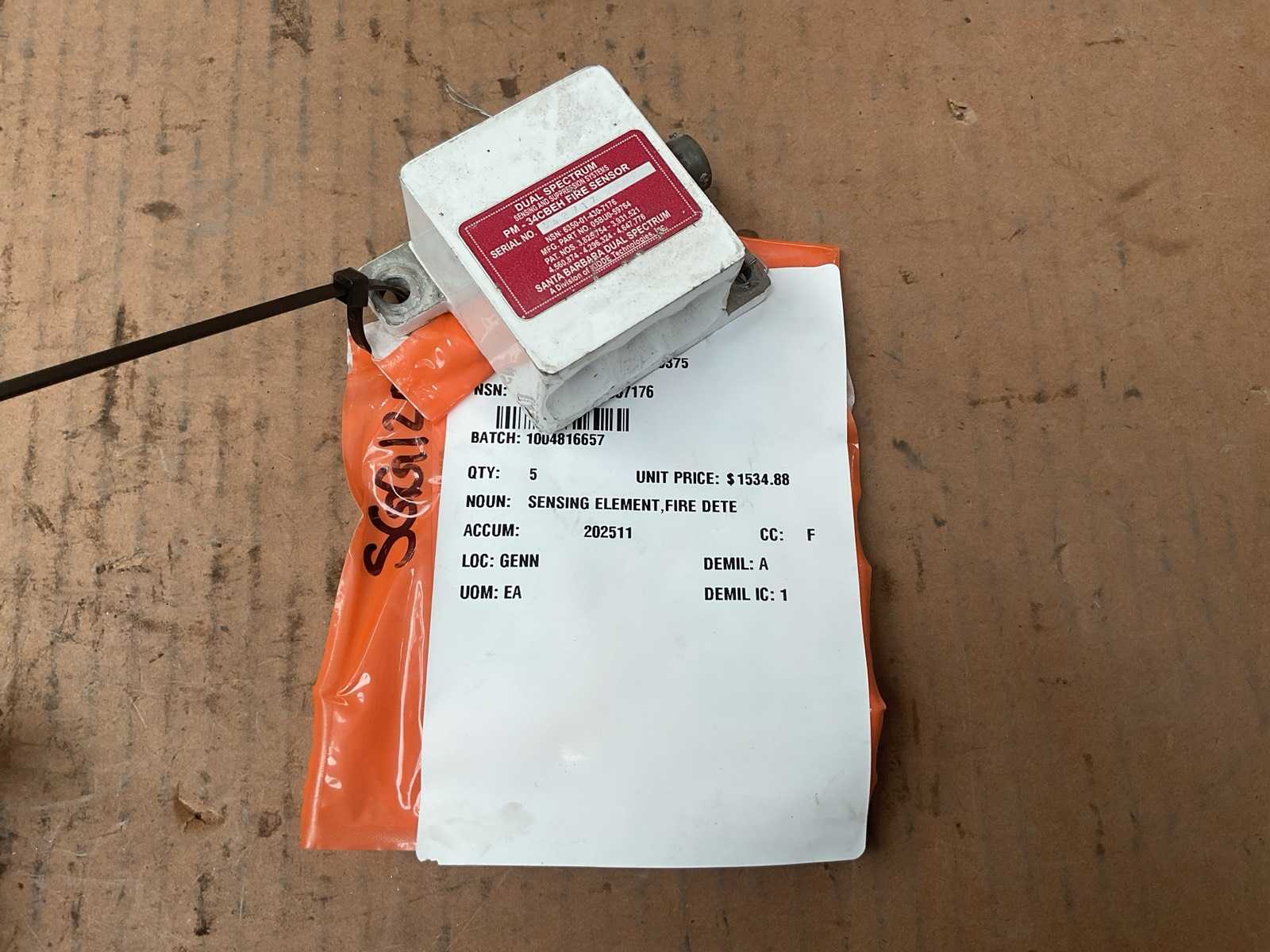 Fire detector sensing element (3x)