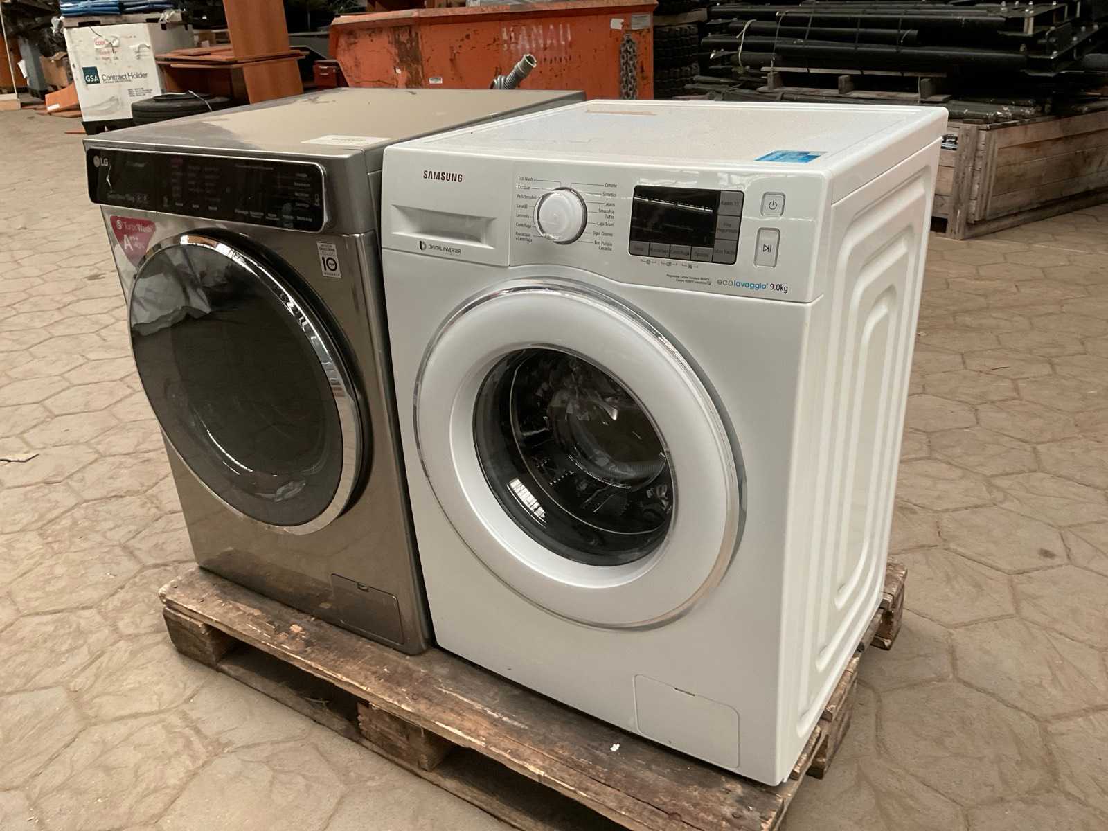 Wasmachine 1X Samsung 1x LG (2x)