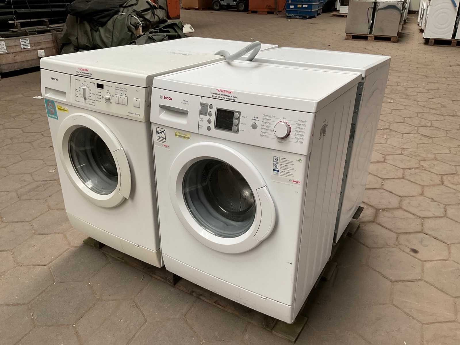 Wasmachines 1x Bosch en 3x Siemens (4x)