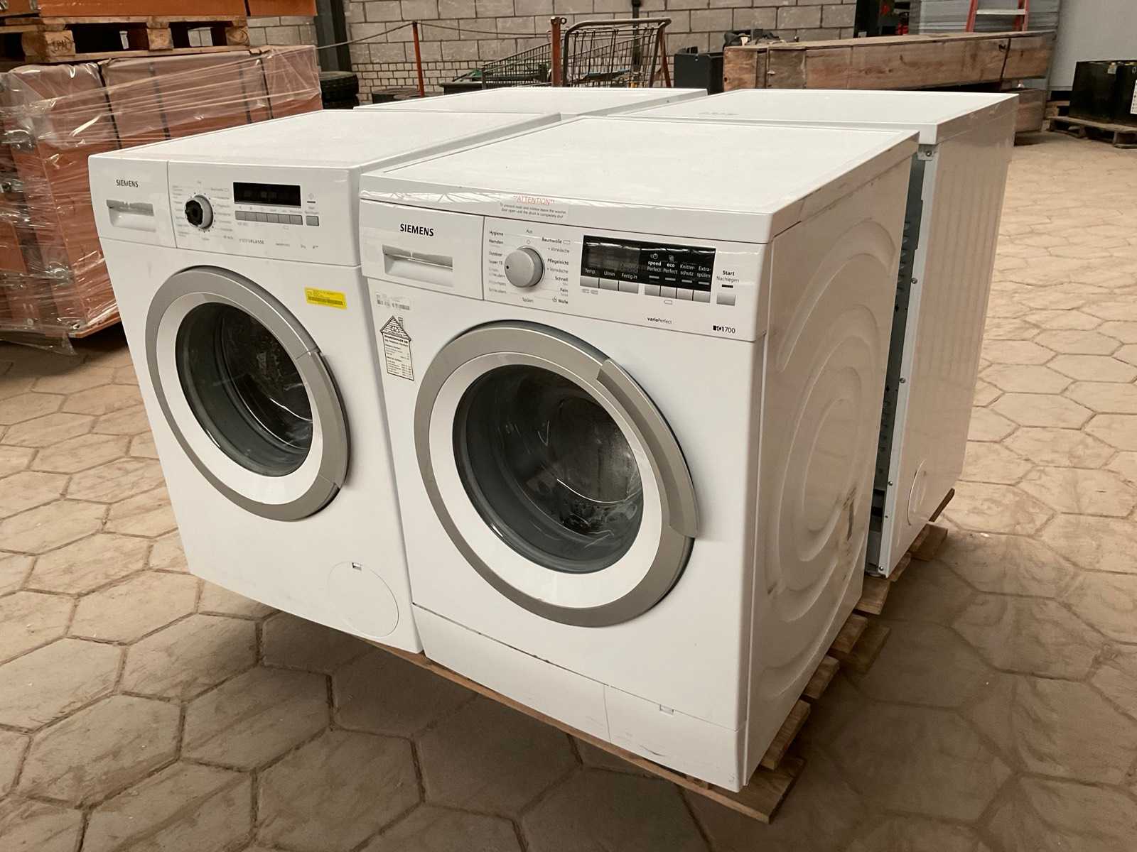 Wasmachines 2x Siemens, Wasdrogers, 1x Bosch,  1x Siemens (4x)