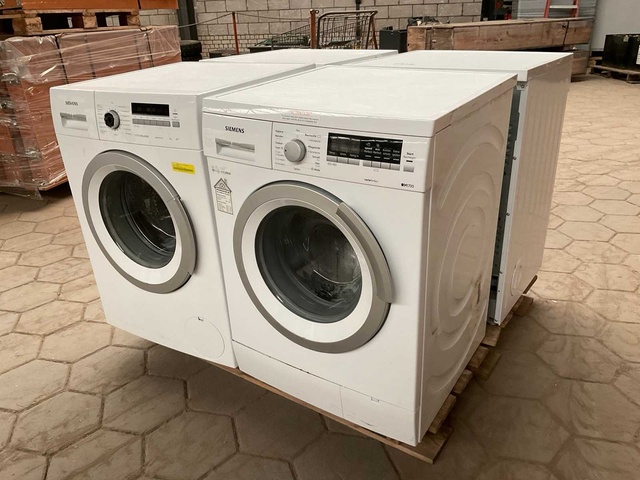 Wasmachines 2x Siemens, Wasdrogers, 1x Bosch,  1x Siemens (4x)