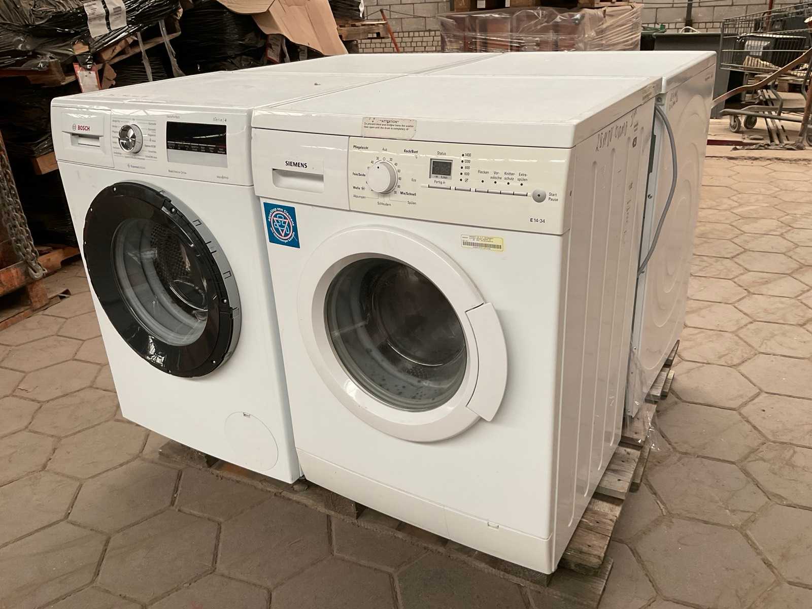 Wasmachines 1x Siemens, 1x Bosch, Wasdrogers, 1x Bosch,  1x Siemens (4x)