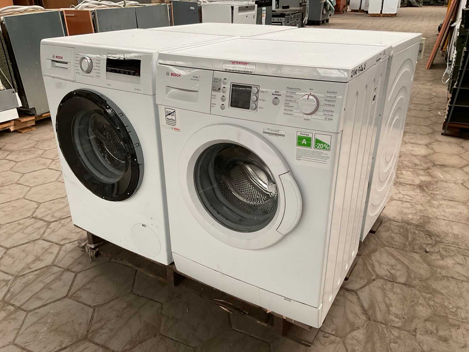 Wasmachines 2x Bosch, Wasdrogers, 1x Bosch,  1x Siemens (4x)