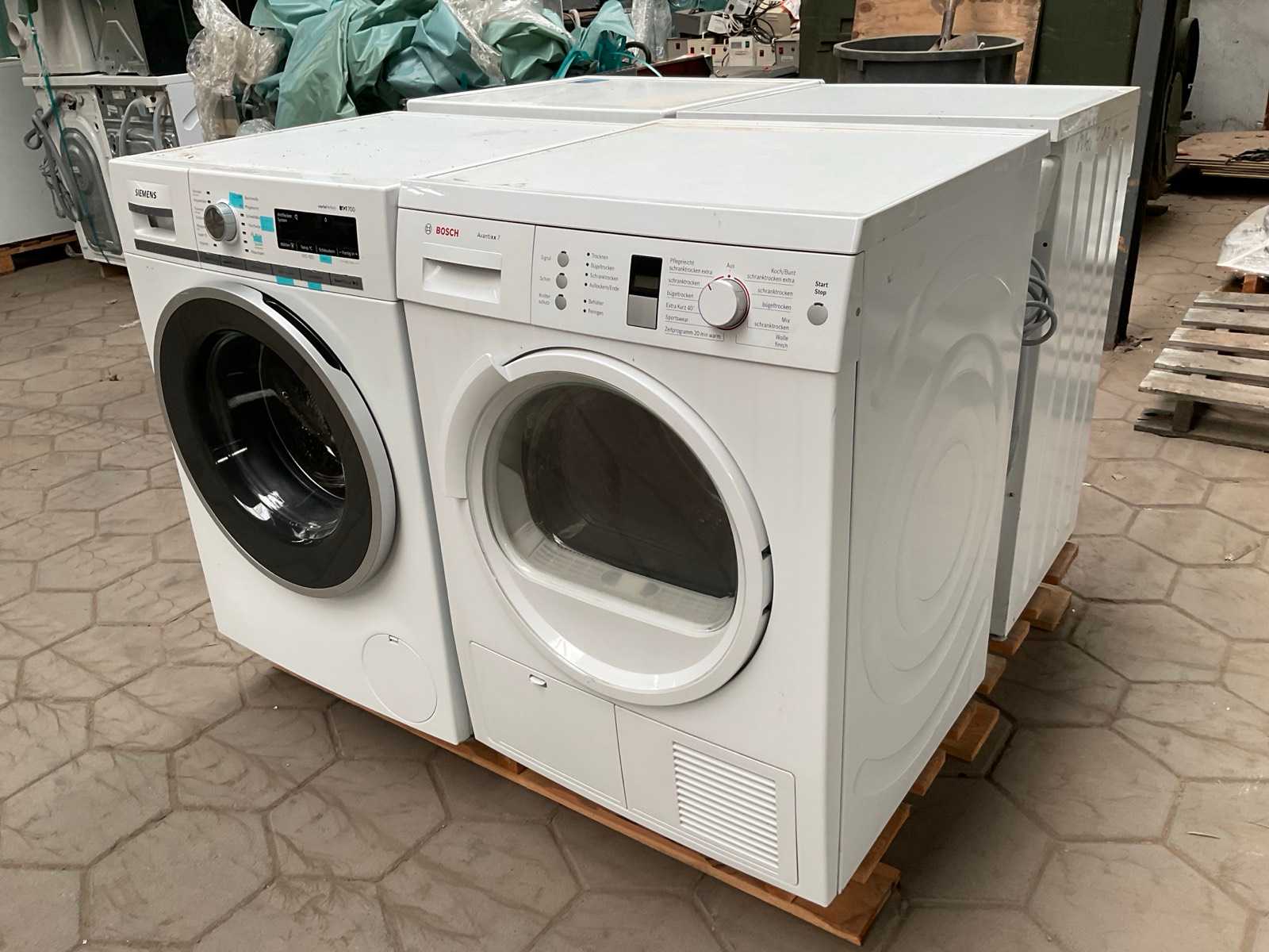 Wasmachines 2x Siemens, Wasdrogers 1x Samsung, 1x Bosch (4x)
