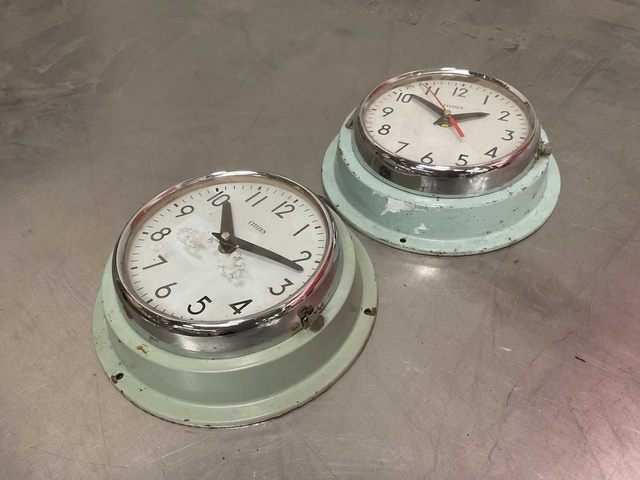 Vintage Marine Klok (2x)
