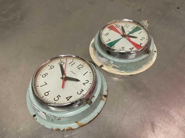 Vintage Marine Klok (2x)