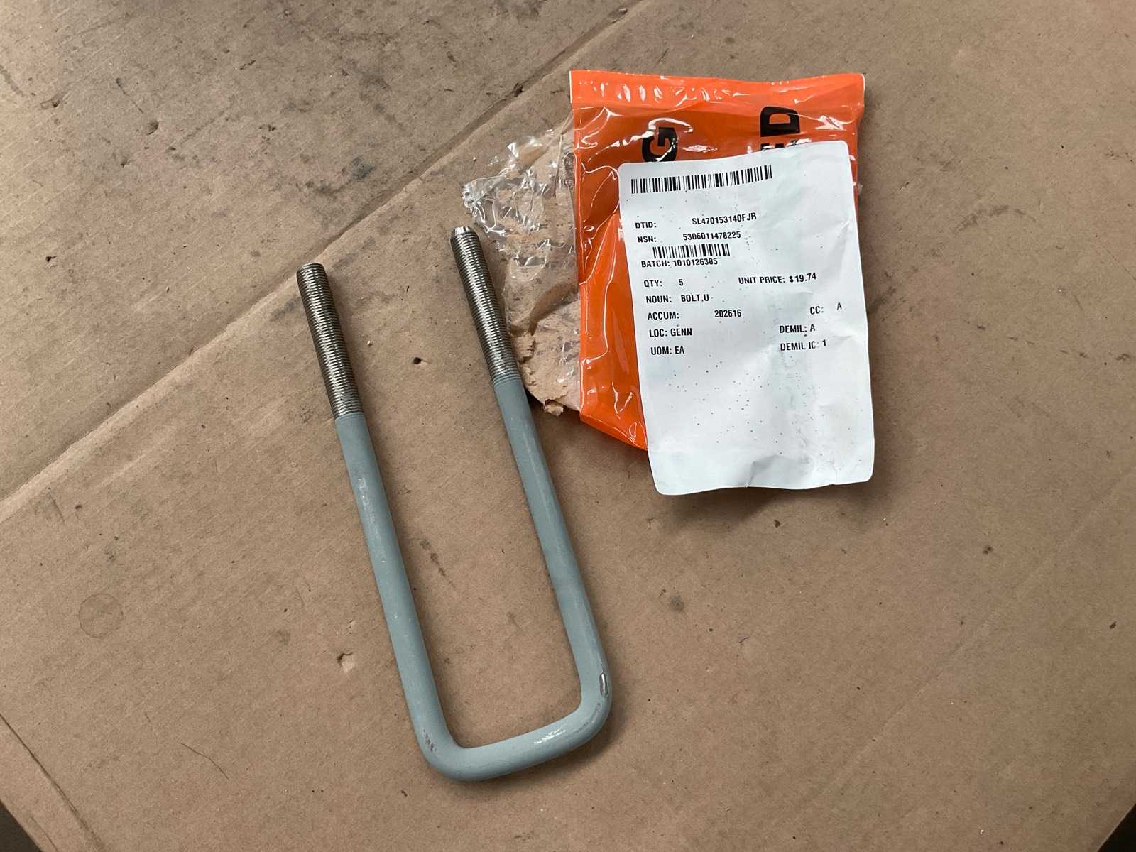 U bolt (5x)