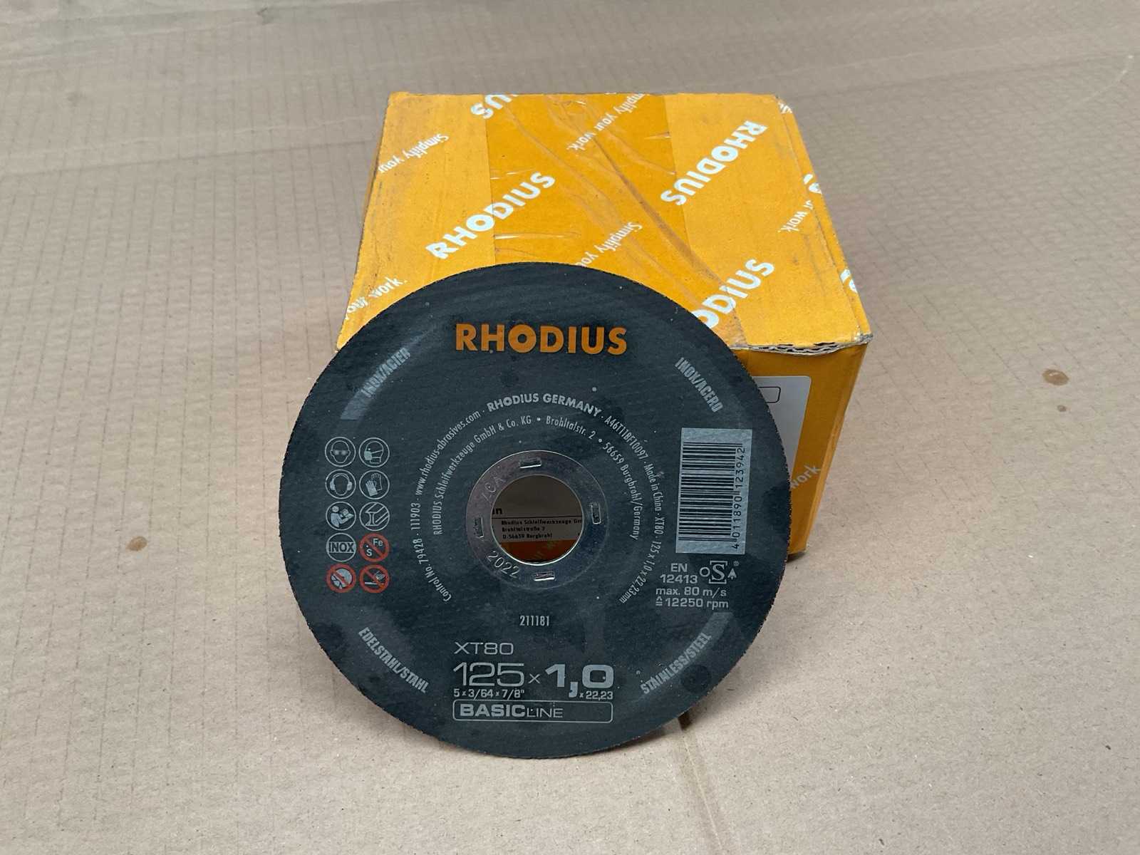 Rhodius XT80 Slijpschijf (250x)