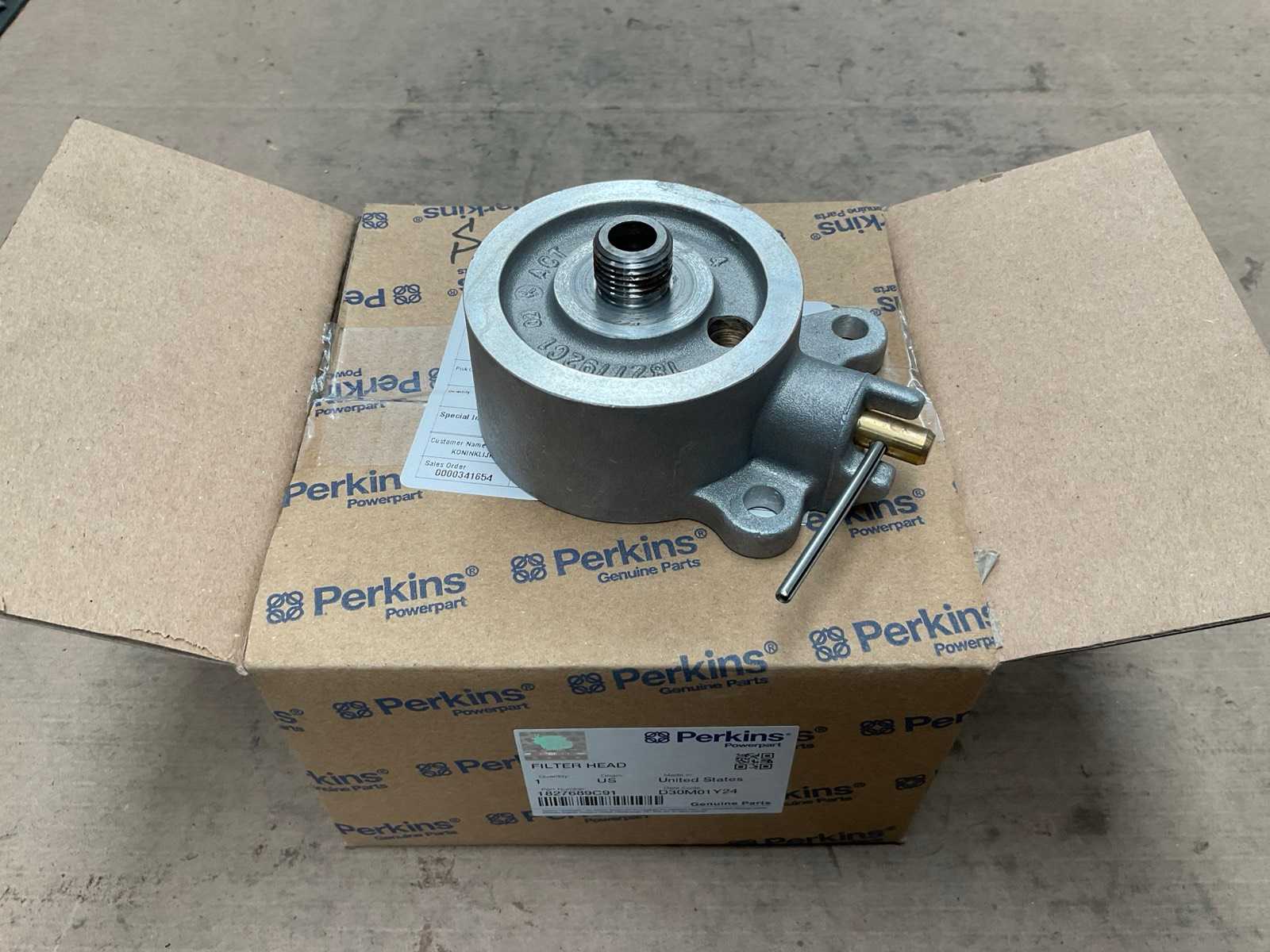 Parker 1827689C91 Filter head