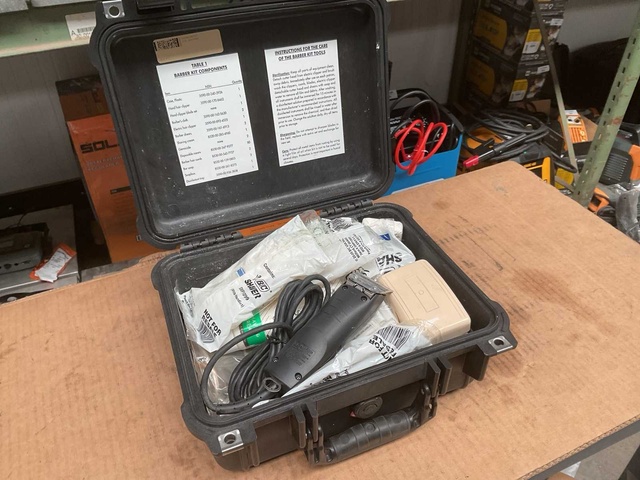 Pelican 1400 Case Barber Kit