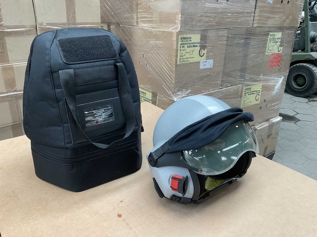Military pilot helmet