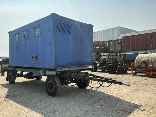 Mol A56 Mobile werkplaats Aanhangwagen met container
