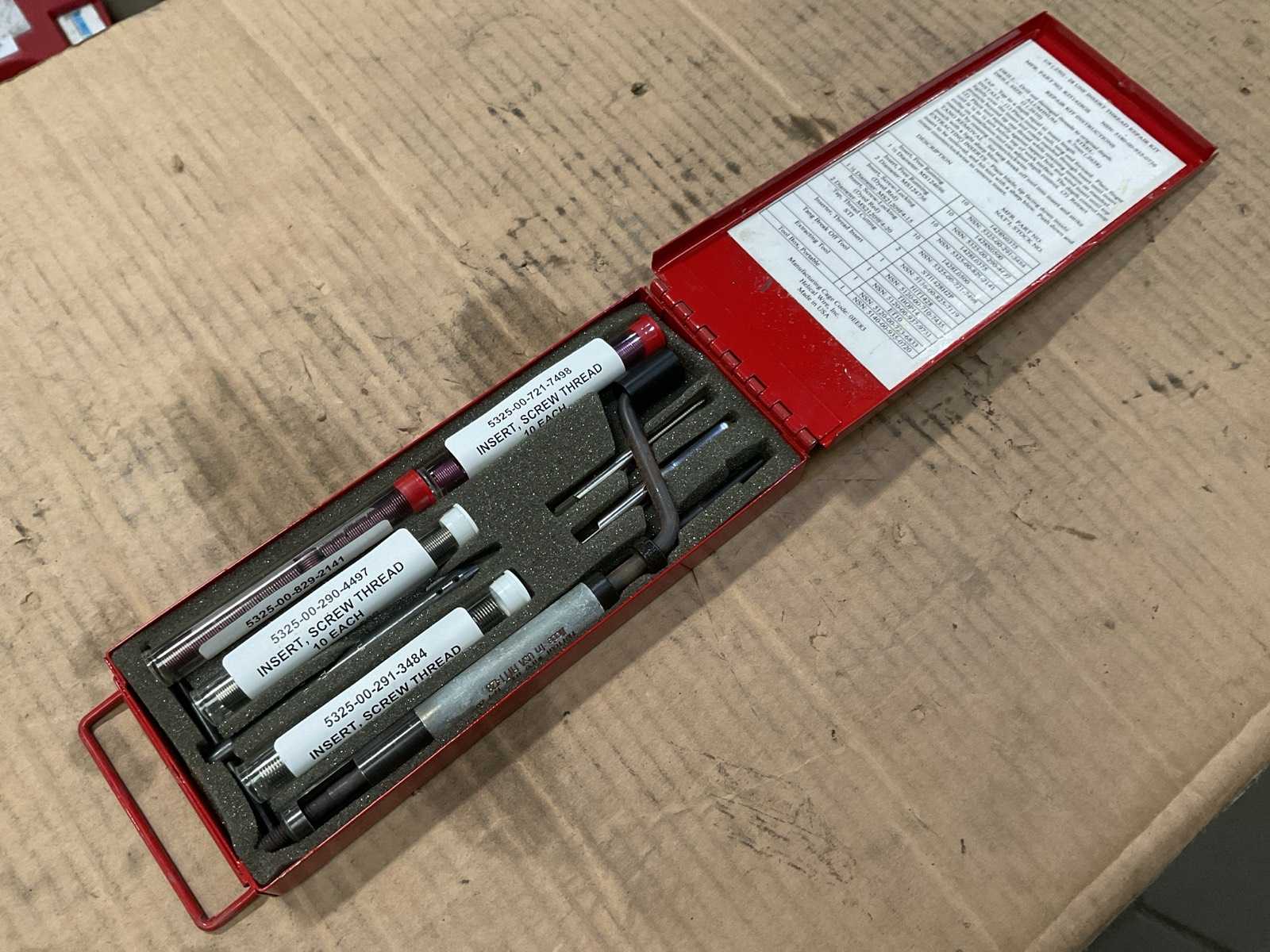 UNF Screw Thread Insert Tool Kit