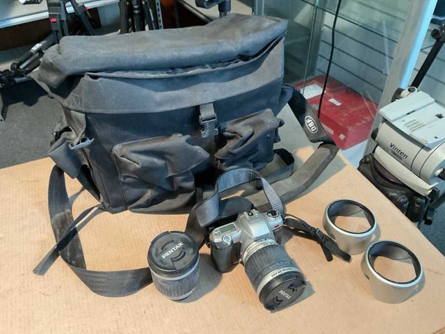 Pentax MZ-7 Fotocamera set in tas