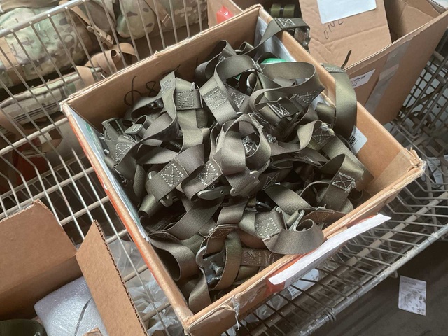 Box with webbing Straps