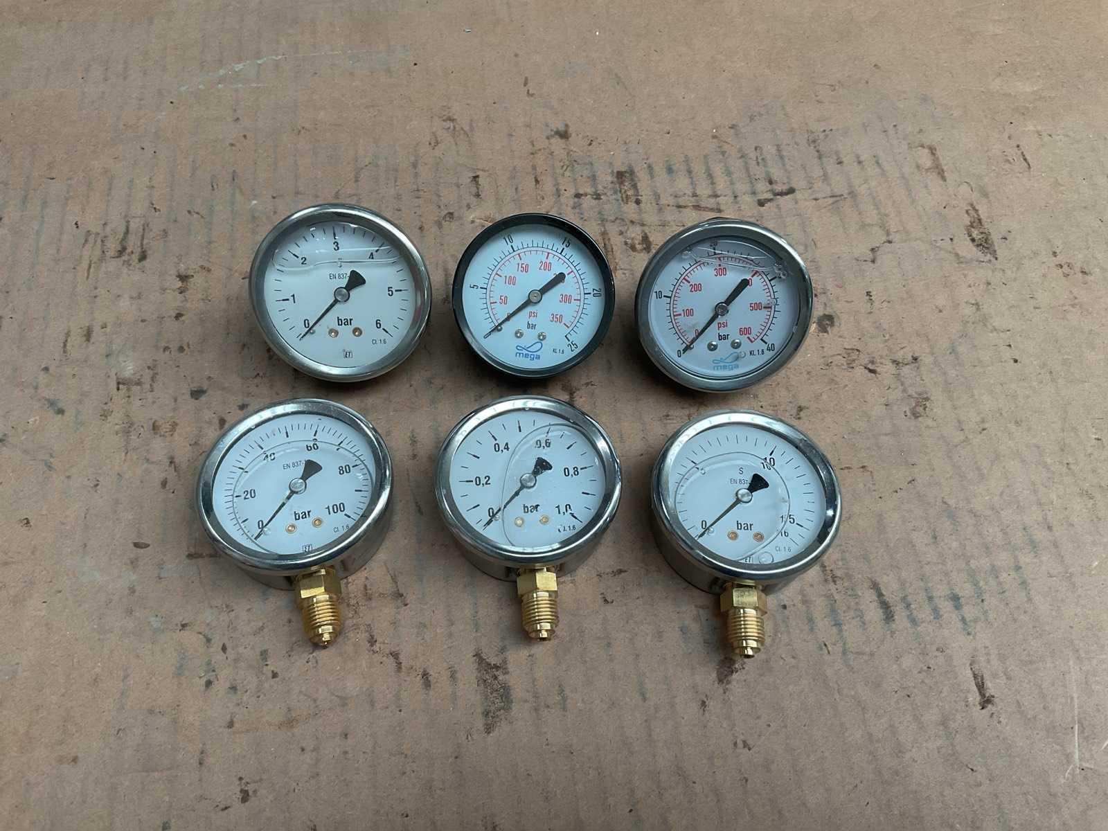 Manometers (6x)