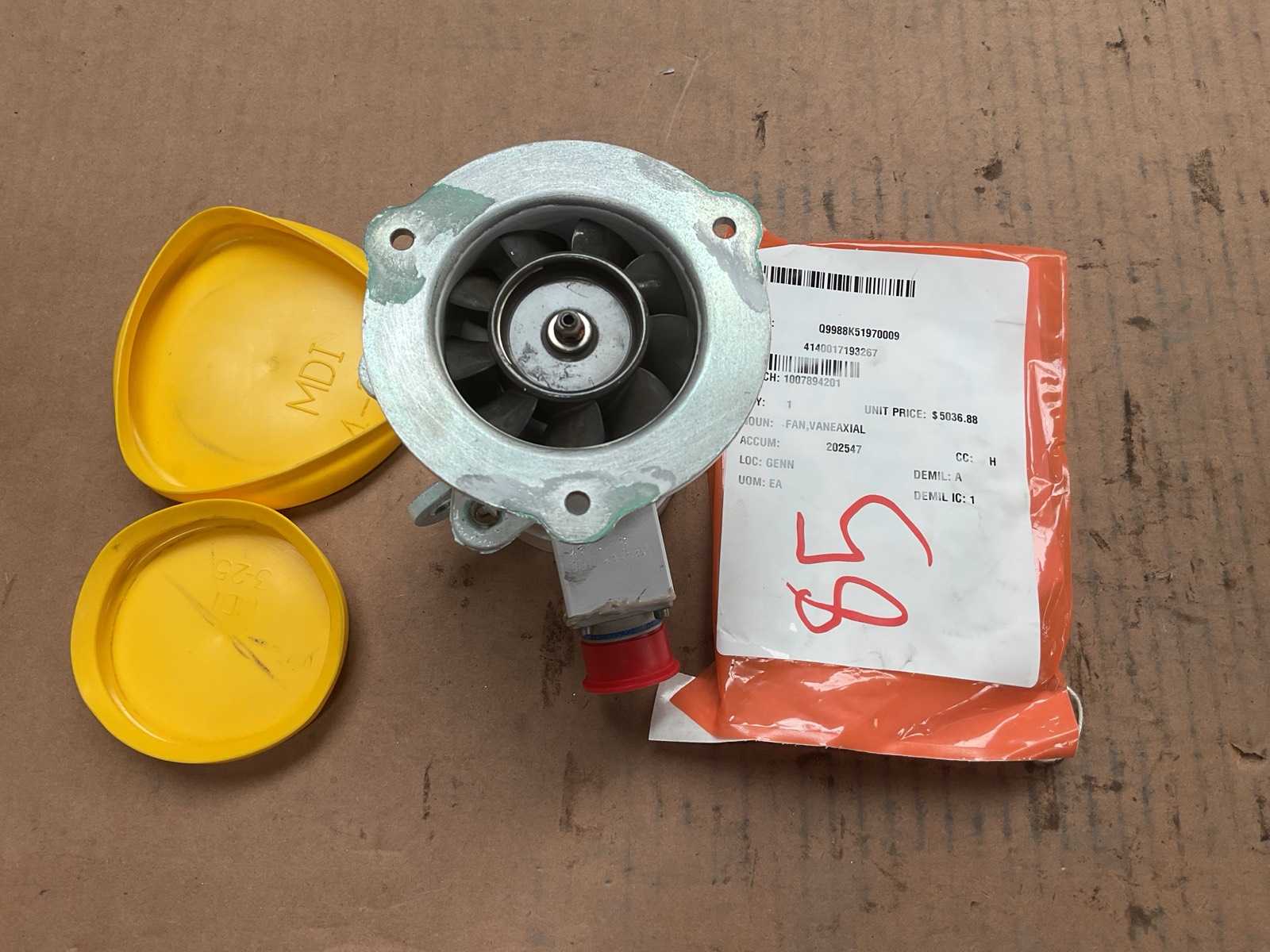 Vaneaxial fan