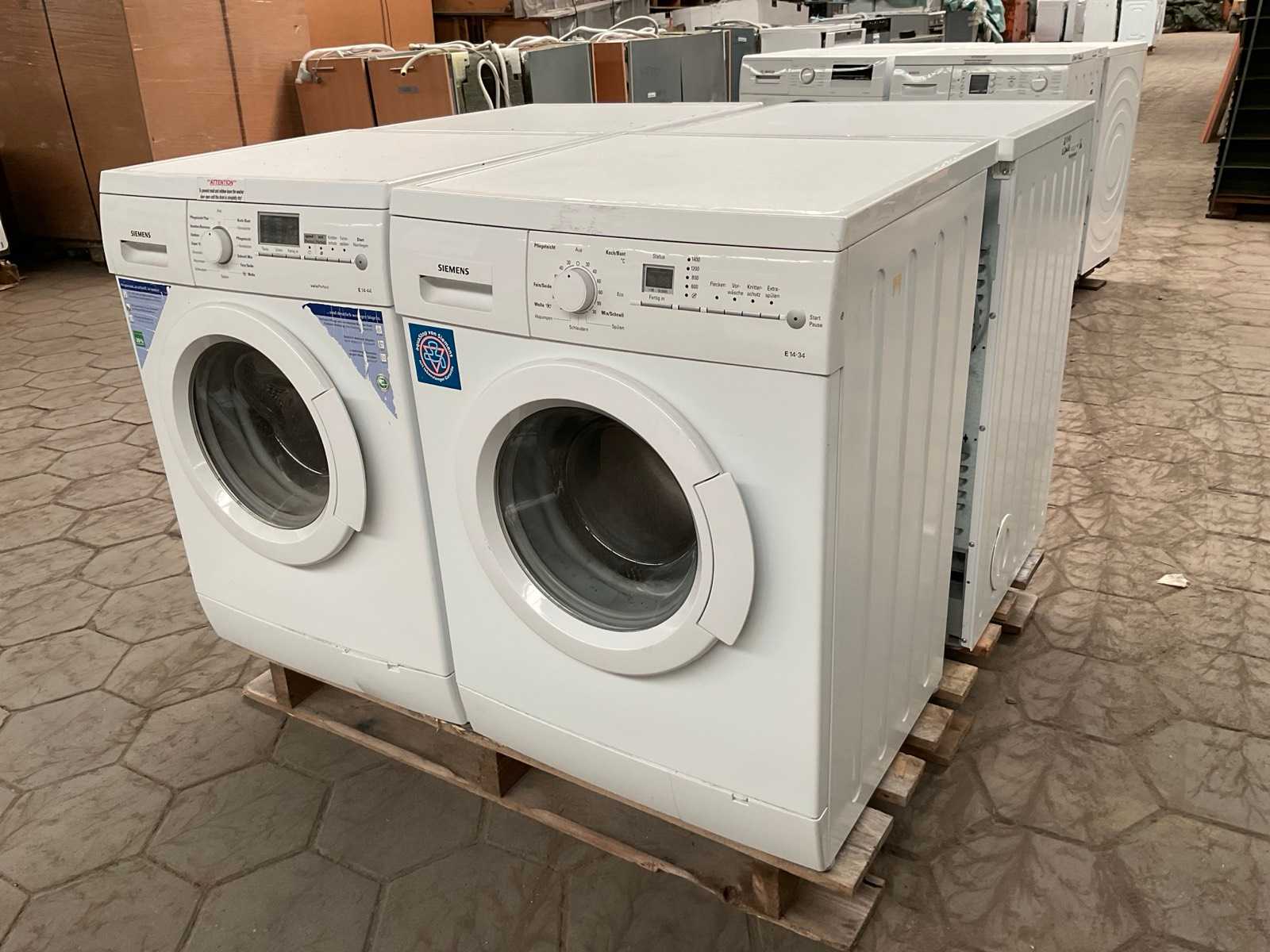 Wasmachines 2x Siemens, Wasdrogers, 2x Siemens (4x)