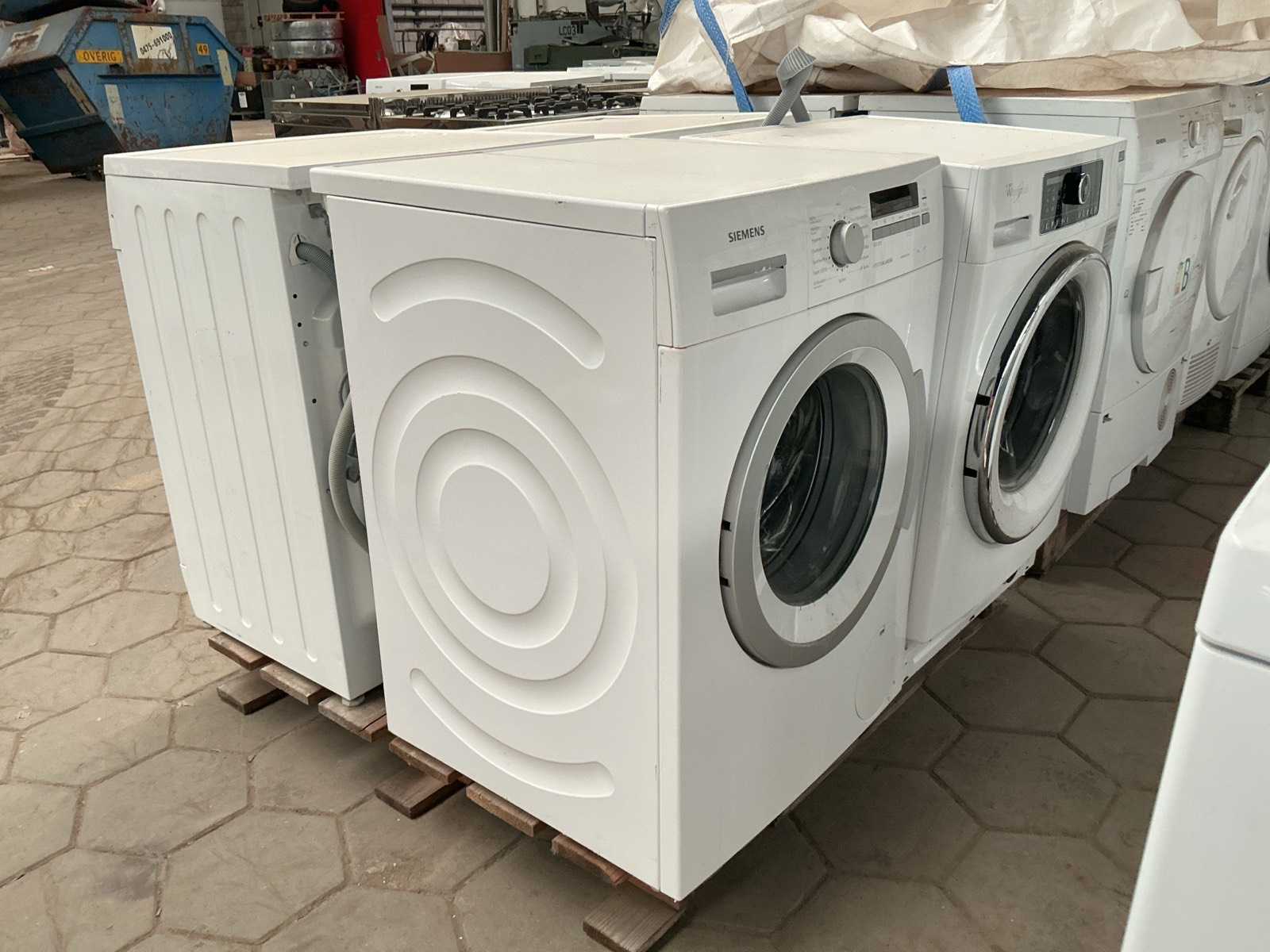 Wasmachines, 1x Bosch, 1x Samsung, 1x Siemens, 1x Whirlpool (4x)