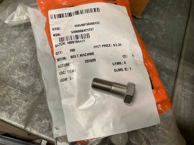 Machine bolt (100x)