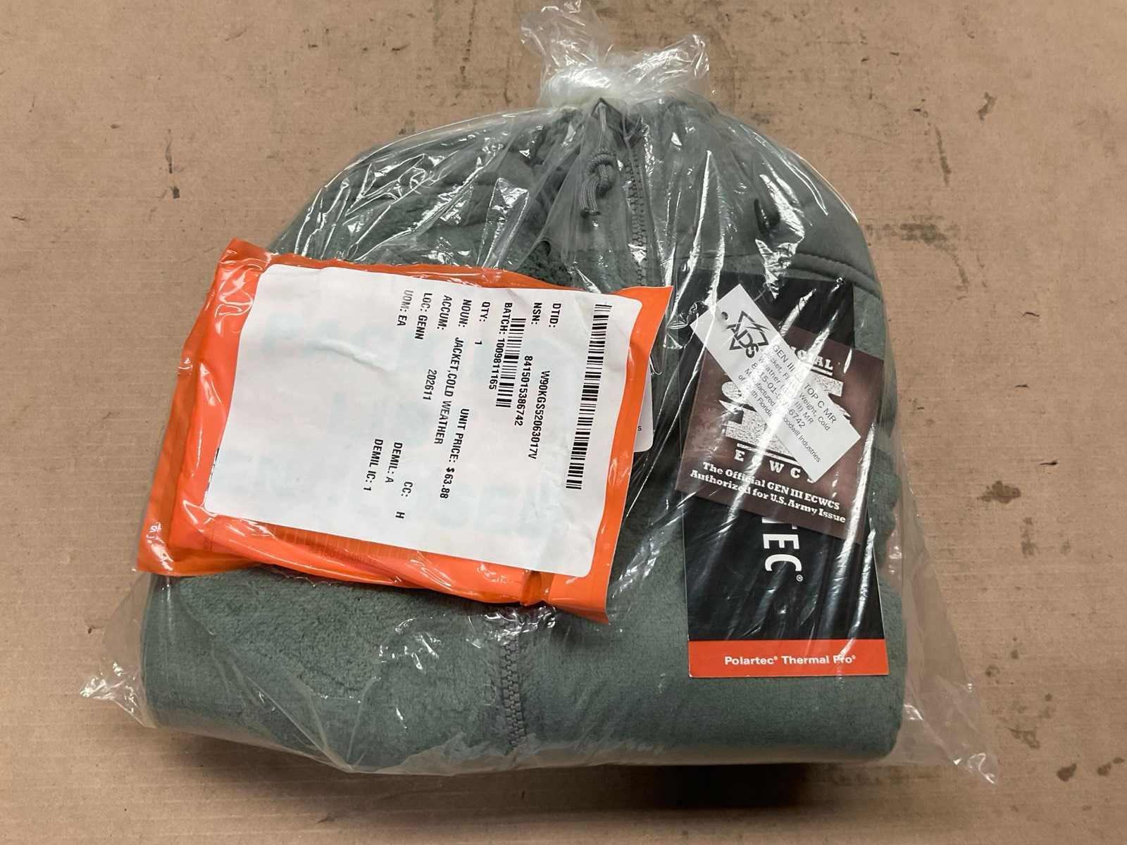 Polartec Cold weather fleece jacket  new