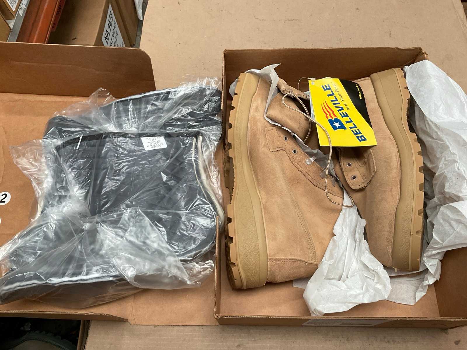 BelleVille Size; 15.0R Safety army boot
