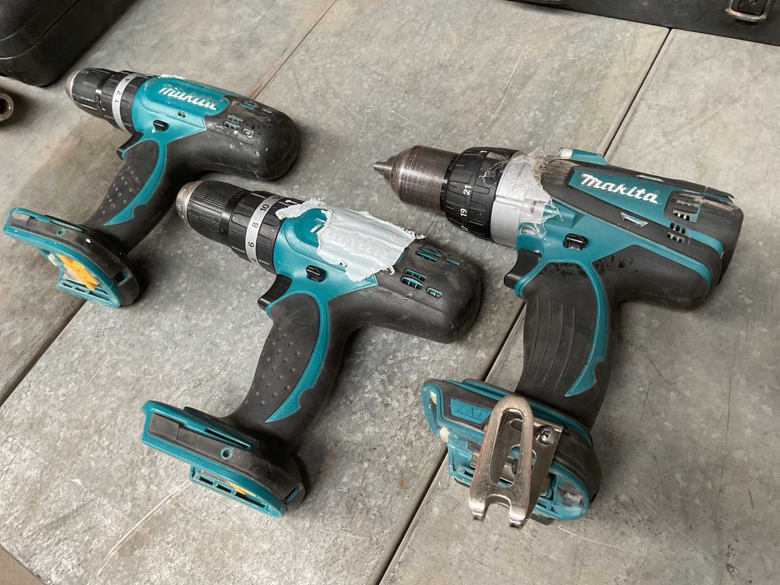Makita BHP453 / DHP458 Boormachine (3x)