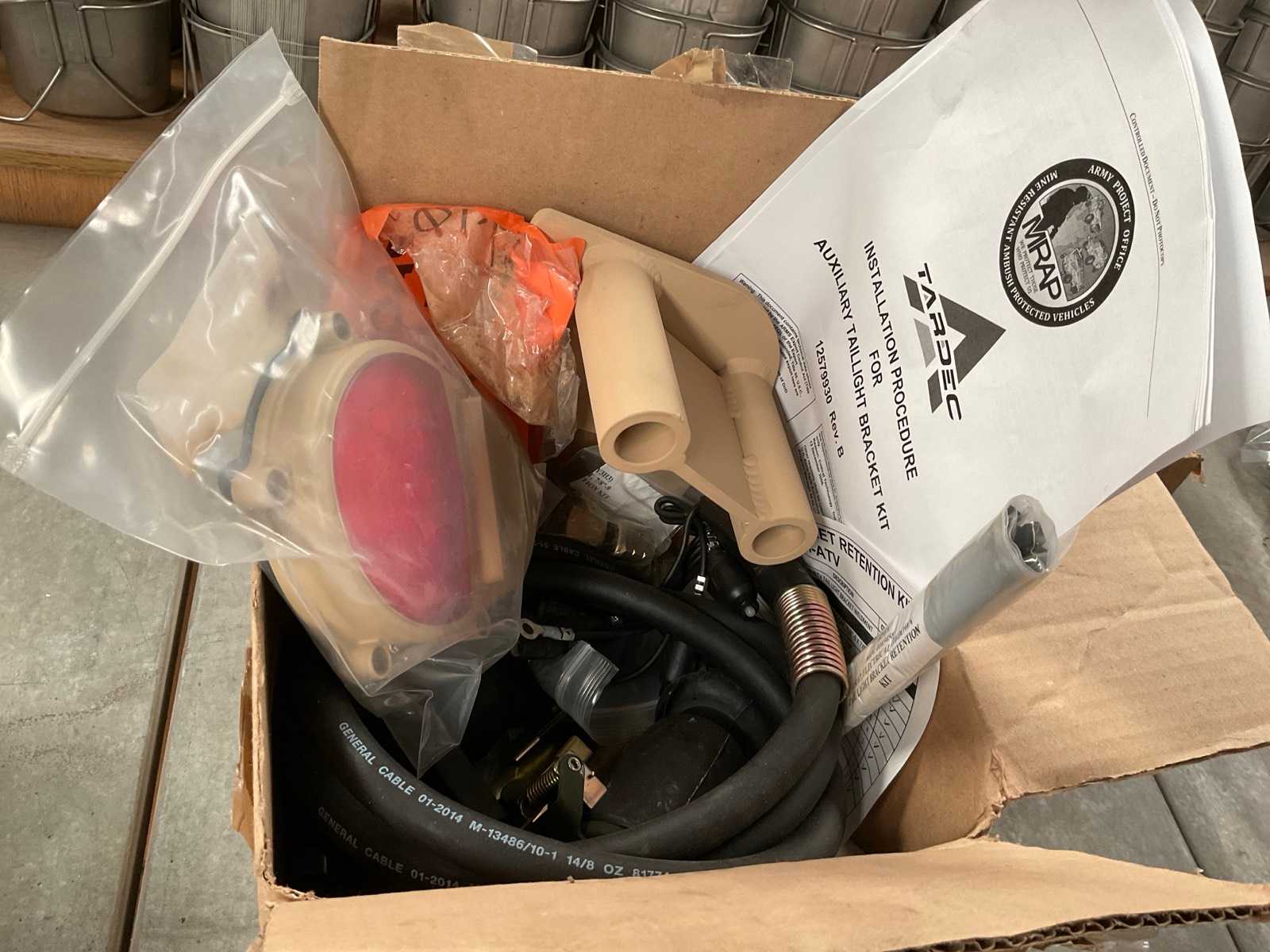 Military taillight bracket kit