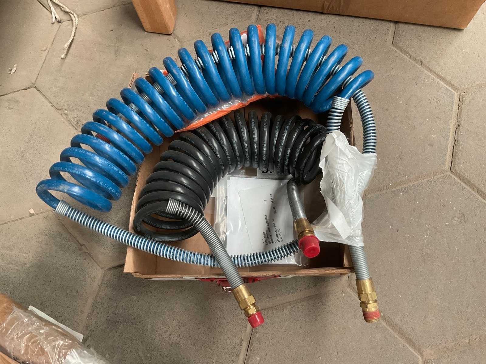 Pneumatische spiraalslang (2x)