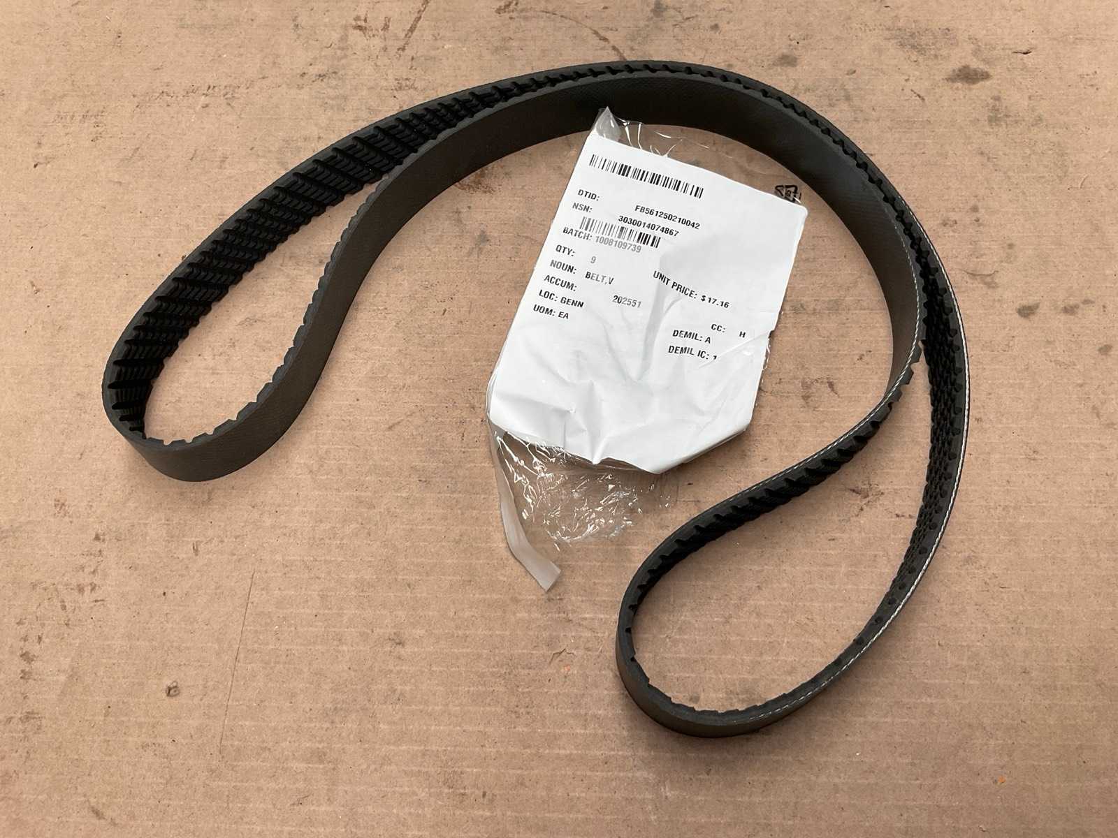 Continental V belt (9x)