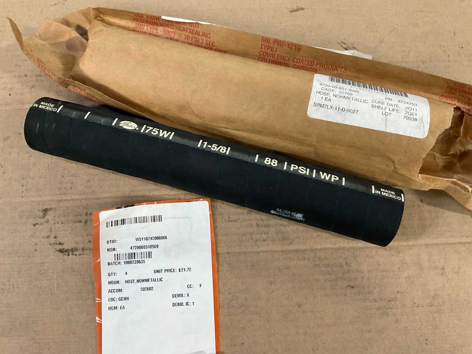 Gates Nonmetallic hose (4x)