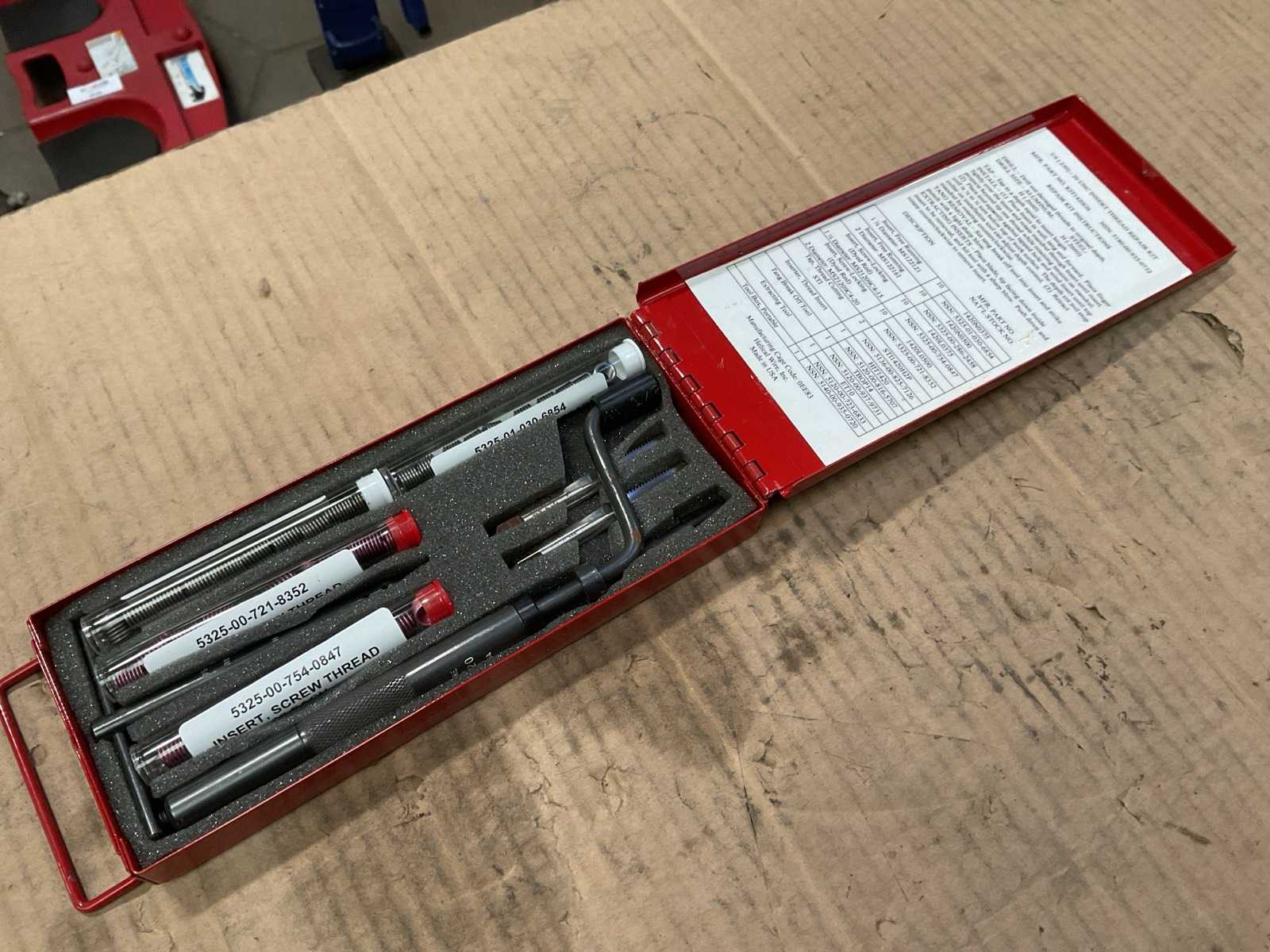 UNC Screw Thread Insert Tool Kit