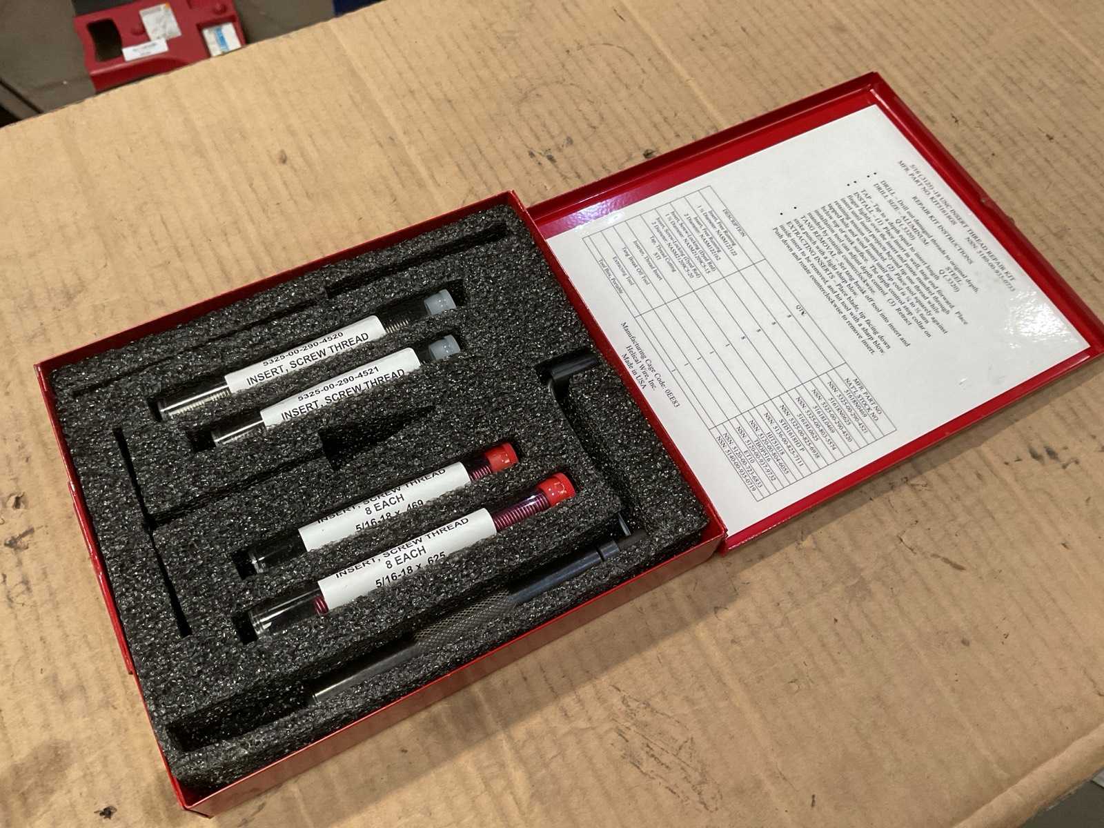 UNC Screw Thread Insert Tool Kit