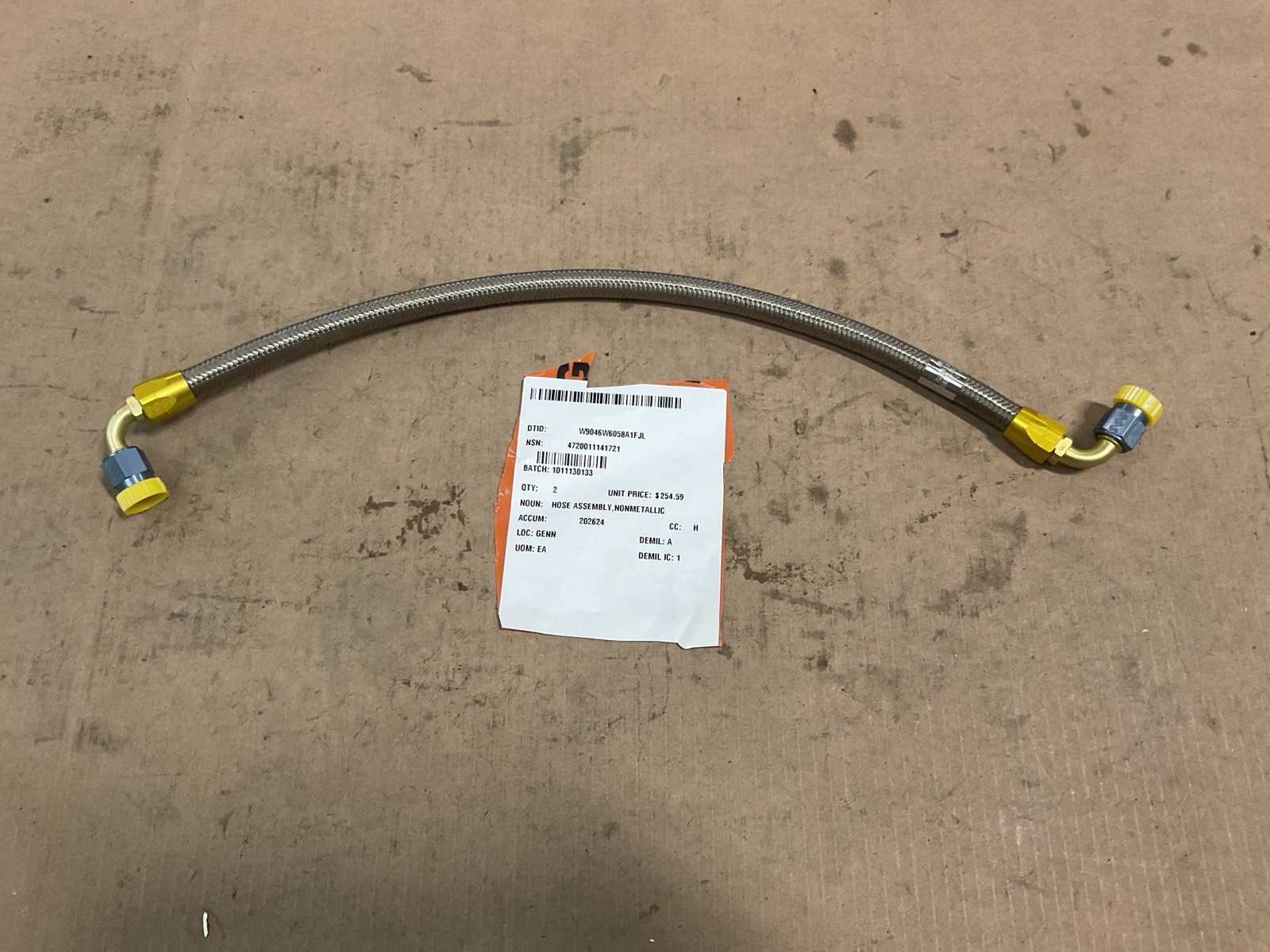 Nonmetallic hose assembly (2x)