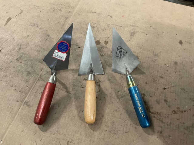 Stuc- en afwerkgereedschap (12x)