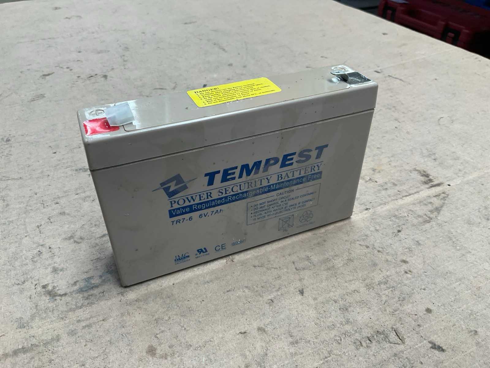 Tempest TR7-6 Oplaadbare loodzuur accu
