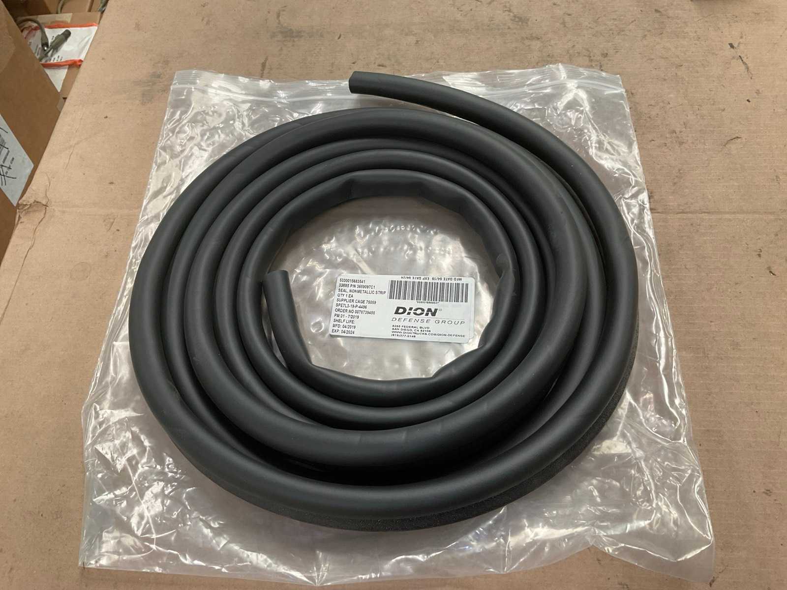 Dion Nonmetallic strip seal (6x)