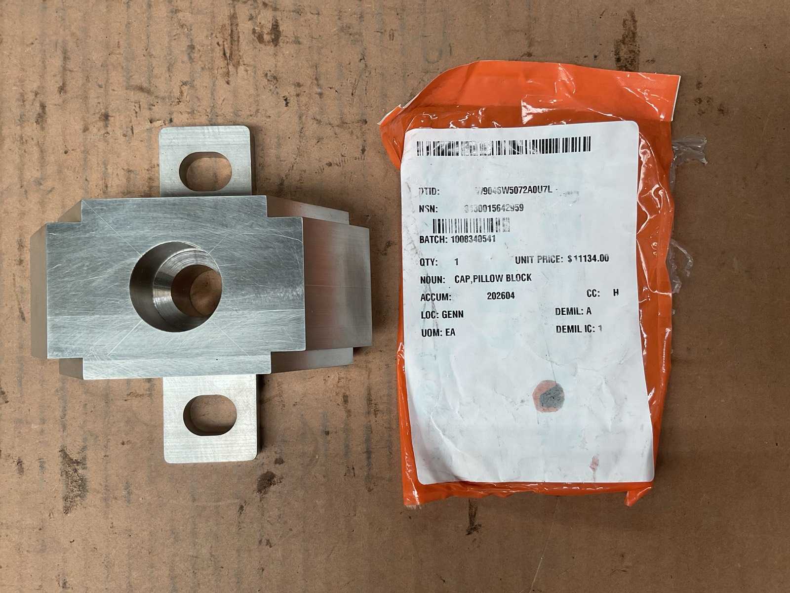 Pillow block cap