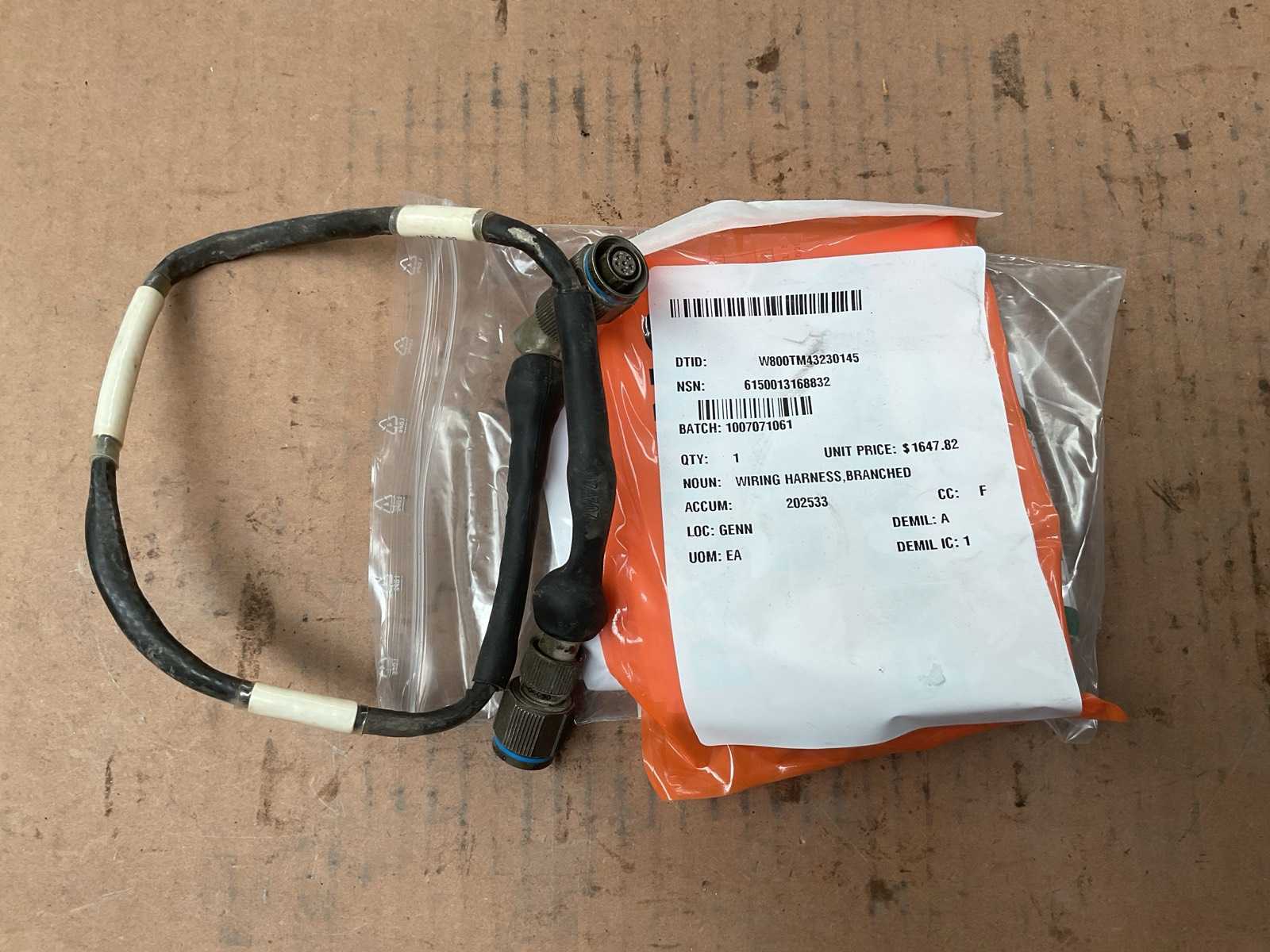 Branched wiring harness