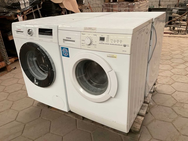 Wasmachines 1x Siemens, 1x Bosch, Wasdrogers, 1x Bosch,  1x Siemens (4x)