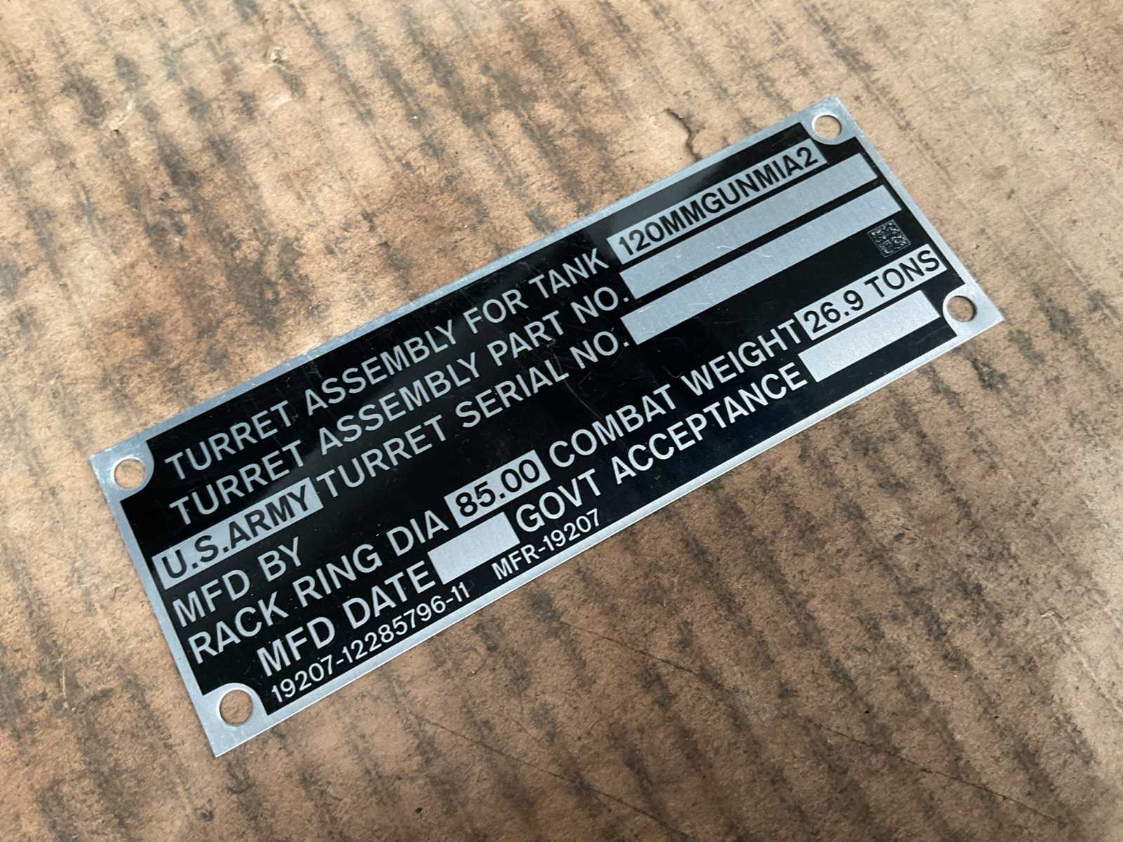 Norotos Identification Plate