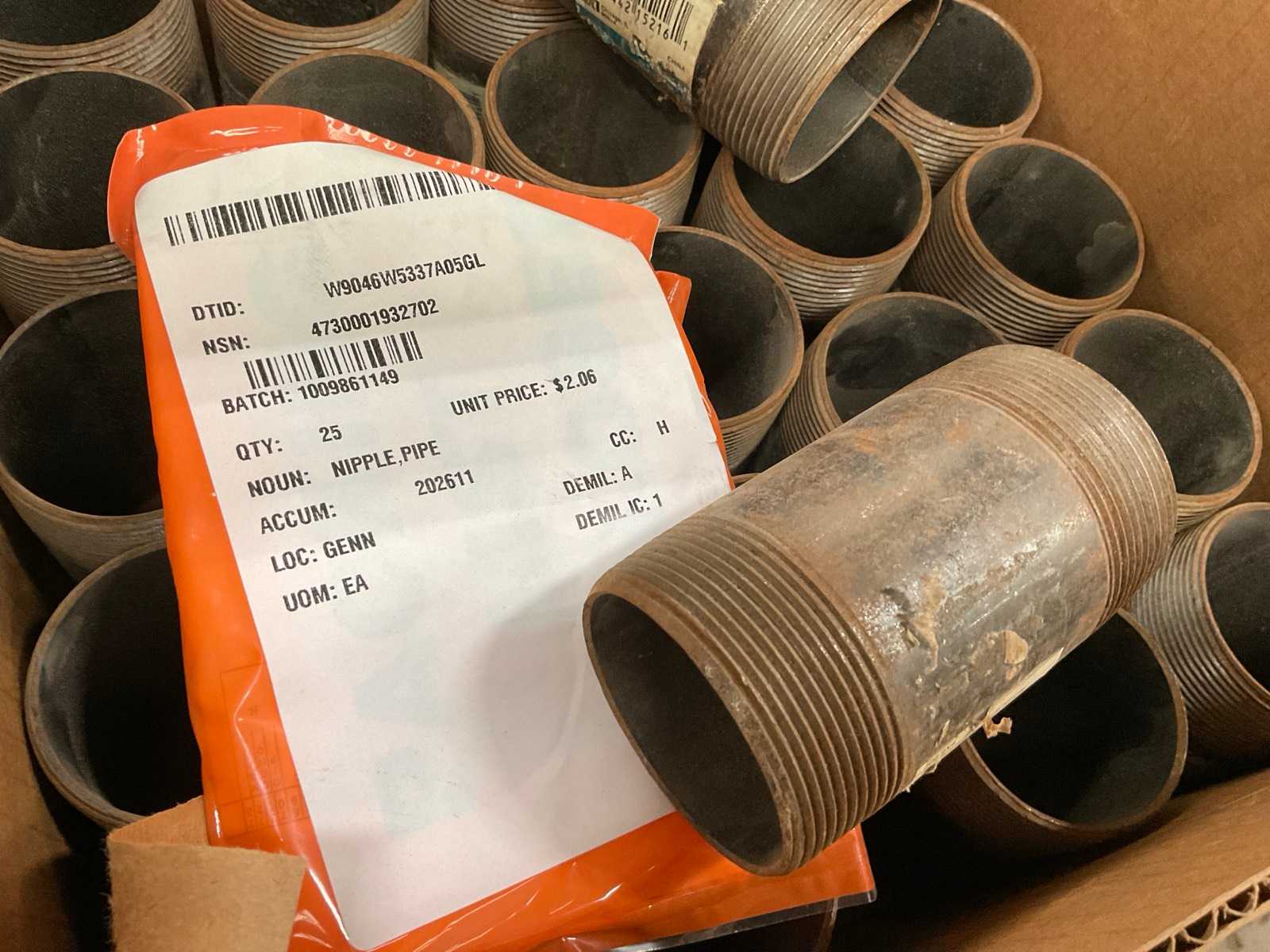Pipe nipple (25x)