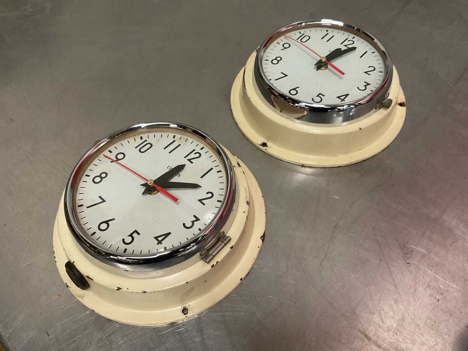 Vintage Marine Klok (2x)