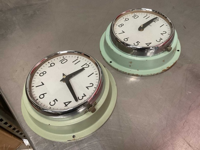 Vintage Marine Klok (2x)