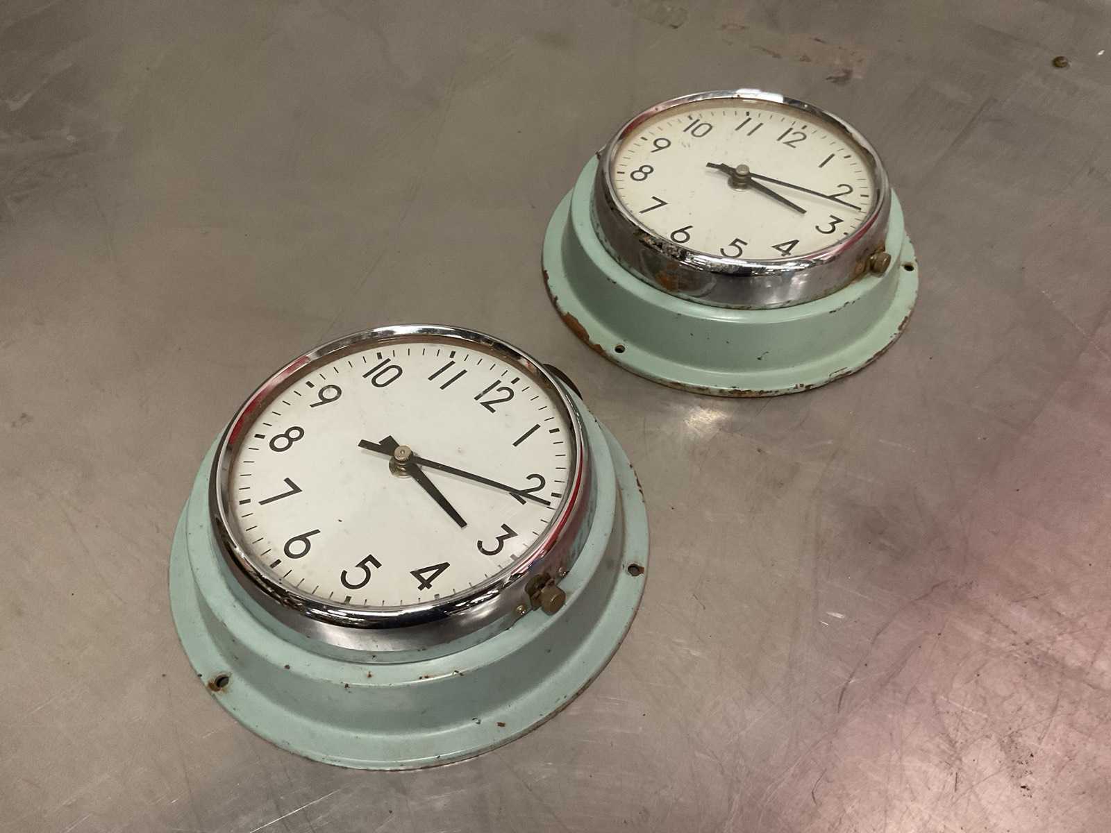 Vintage Marine Klok (2x)