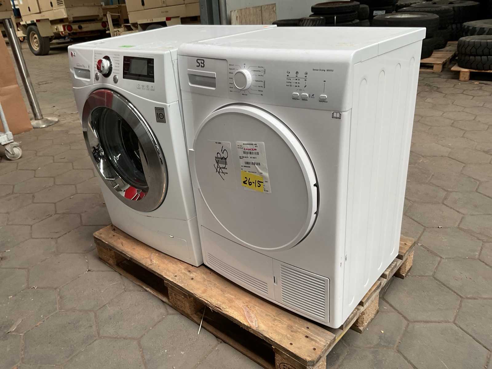 1x Wasmachine LG, 1x wasdroger SB (2x)