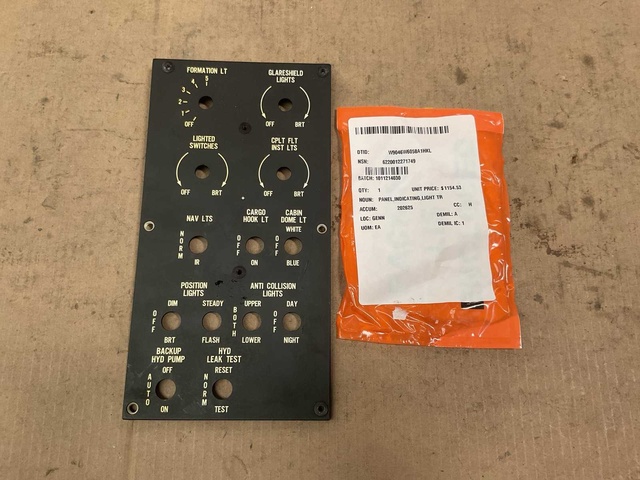 Light indicating panel